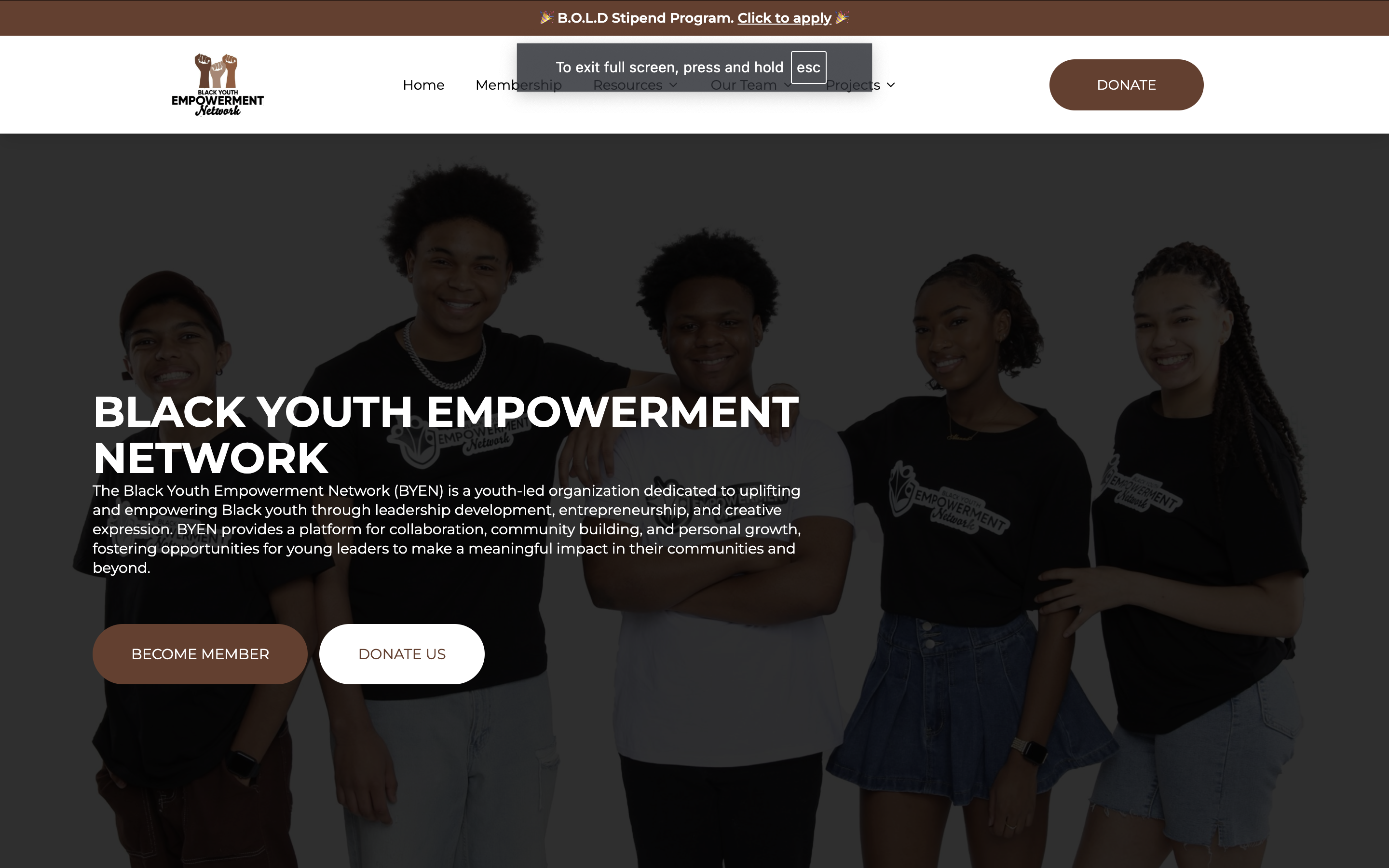 BLACK YOUTH EMPOWERMENT NETWORK